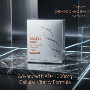โรงงาน OEM ผลิตภัณฑ์เสริมอาหารลิโปโซมอล NAD+ เรสเวอราทรอลชนิดน้ำ ฉลากส่วนตัว บำรุงมิตอคอนเดรียและสุขภาพเซลล์ - Product Image 2
