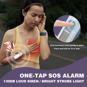 Nhà sản xuất cung cấp nhỏ LED báo động Keychain 130dB cá nhân an ninh báo động Keychain khẩn cấp phụ nữ tự vệ báo động Keychain - Product Image 2