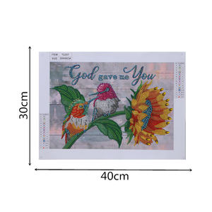Peinture <span class=keywords><strong>diamant</strong></span> de forme spéciale DIY 5D, perceuse partielle, Kits de point de croix fleur oiseau motif <span class=keywords><strong>diamant</strong></span> <span class=keywords><strong>broderie</strong></span> cristal Arts artisanat - Product Image 4