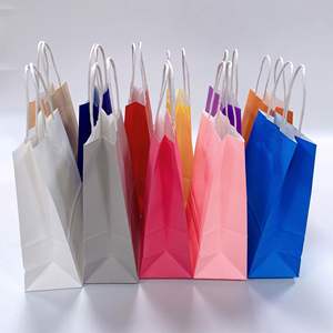 Bolsa de Regalo de Papel Kraft Clásica KUAIMA de 22*11*27cm con Asa para Uso en Supermercados y Promoción de Ropa, Regalos y Zapatos - Product Image 4