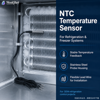 Sonde de température NTC haute précision GAIMC 10K 3435 pour congélateur, réfrigérateur, machine à glaçons pour équipement de refroidissement commercial