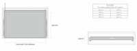 Nisko Armoire Accessoires Rangement Cosmétique Applicateur Boîte avec Lumière LED Soft-Close Gris Couleur Cuir Panier Meubles