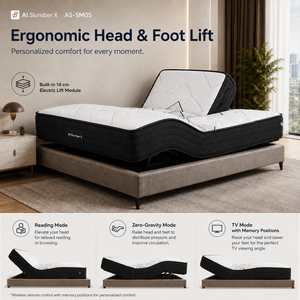 Système de sommeil intelligent ultime : <span class=keywords><strong>Matelas</strong></span> de <span class=keywords><strong>lit</strong></span> <span class=keywords><strong>électrique</strong></span> réglable avec massage, chauffage et zéro gravité pour projets hôteliers et chambres modernes - Product Image 2