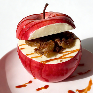 Décoration de plat pomme rouge, tranches de pomme verte, présentoir en mousse plastique écologique, modèle de maison de poupée, dessert, sauce cannelle, maison miniature - Product Image 2