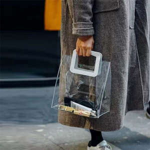 Sac d'emballage transparent en plastique, sac à main en PVC, sac cadeau, sac souvenir, sac pour bonbons de mariage, style tendance, vente en gros - Product Image 4