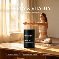 Offre Spéciale US/UE : Capsules de Vitamine D3 K2 5000 UI (125 mcg) avec MK7 pour la Santé des Os, des Muscles et la Nutrition Sportive - Sans Gluten