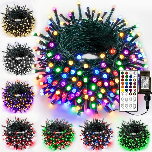 Mini LED Christmas Lights Multi-Color RGB String with Remote Control Waterproof IP65 10m/20m/30m/100m Length Options