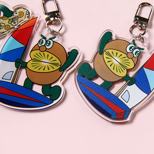 Customized PVC Acrylic <b>Keychain</b> UV Printing <b>Anime</b> Pattern Double-Sided Transparent Pendant Fashion Trend Souvenir Gift - Product Image 4