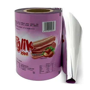 Food Grade Flexible Packaging PET Laminating Film Plastic Laminated Film Roll Form Printed Moisture Proof Customized Soft