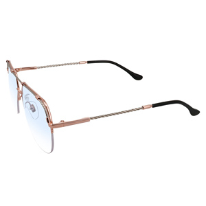 Lentes Transicionales Fotocromáticas Personalizadas TFB, Montura Completa, Doble Puente, Metal, Ovaladas, Gafas de Sol de Moda, Protección UV400, Unisex - Product Image 3