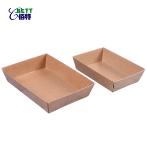 Caja de embalaje desechable de doble capa para comida, rollo de pan suizo para comida de perro caliente, panadería de <span class=keywords><strong>sushi</strong></span>, contenedor para llevar - Product Image 5