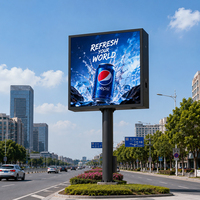 Grand écran LED vidéo mural, écran extérieur haute résolution, affichage 3D, panneau d'affichage numérique 3D, publicité sur bâtiment, panneau vidéo mural