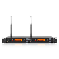 Système de monitoring intra-auriculaire sans fil professionnel XTUGA IEM1200 à 2 canaux pour la scène, connecteur XLR, matériau métallique
