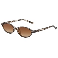 Lunettes de soleil GM de style européen et américain haut de gamme, monture ovale petite, monture intégrale, protection UV400, pour hommes et femmes, design œil-de-chat, idéales pour les voyages