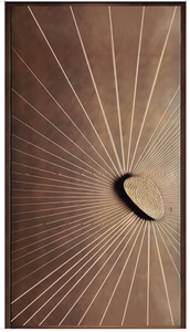 Portes <span class=keywords><strong>d</strong></span>'<span class=keywords><strong>entrée</strong></span> principales modernes en acier inoxydable et en aluminium pour la sécurité extérieure des maisons et villas ALUFRONT - Product Image 5