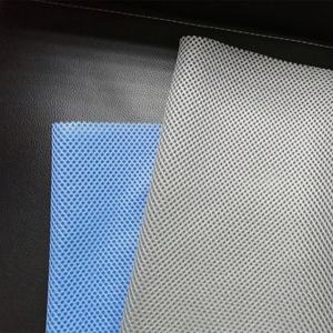 100% Polyester 3D maille tissu 160gsm <span class=keywords><strong>Sandwich</strong></span> résille chaîne tricot tissu en Stock pour canapés sièges de voiture Costumes - Product Image 4