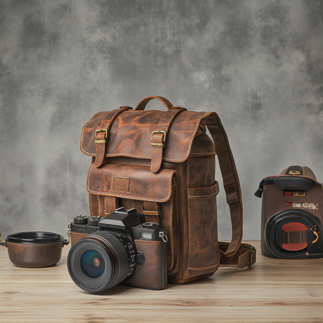 Professional Outdoor Waterproof Canvas Travel Backpack for Photographers for DSLR and Mirrorless Cameras