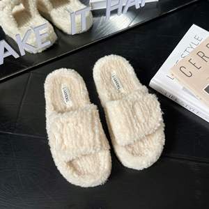 Pantoufles pour femmes 2025 automne et hiver nouveau commerce extérieur grande taille fond épais polyvalent chaud <span class=keywords><strong>Velcro</strong></span> coton pantoufles - Product Image 6