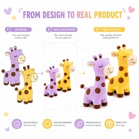 Servicio de Diseño de Peluches Personalizados a partir de Muestras, Fabricación Profesional OEM/ODM, Jirafa Personalizada, Desde el Concepto Hasta el Producto Real, Diseño Gratuito