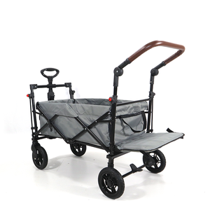 2 CHỖ NGỒI <span class=keywords><strong>Quad</strong></span> Wagon Xe đẩy có thể gập lại trẻ em xe đẩy Wagon giỏ hàng di động gấp bé Wagon xe đẩy - Product Image 4