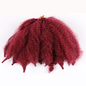 Tresses synthétiques Afro au Crochet Marley, Extensions de cheveux pour femmes noires Kanekalons, tresses crépues torsadées - Product Image 5