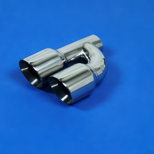 89mm H Style Double Sortie Voiture Silencieux D'échappement Tuyau De Queue De Voiture Gorge <span class=keywords><strong>Mercedes</strong></span> Embouts D'échappement - Product Image 1