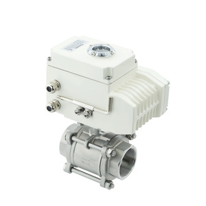 Válvula de Bola de Tres Piezas de Acero Inoxidable WCB/304/316 con Control de Agua, Gas y Aceite, de Paso Completo, con Extremos Roscados y Sellado de PTFE - Product Image 4