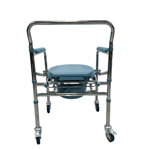 CAREME CA610 Heavy Duty Chrome Plated Steel Class II Medical Potty <b>Chair</b> CE Certified <b>Elderly</b>/Disabled/Injured Rehabilitation - Product Image 6