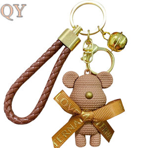 QY <b>Cute</b> <b>Bear</b> Keychain Kawaii Cartoon Doll Pendant Bag Charm Key Ring Fashion Gift Accessory for Girls Women - Product Image 5