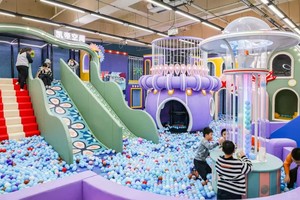 Gran 1000 SQM Donut Slide Kids Indoor Playground con <span class=keywords><strong>juegos</strong></span> físicos Equipo de parque de atracciones de espuma suave - Product Image 4