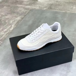 Retro Low Top Casual Sneakers Genuine Leather Upper Light Weight Breathable Cushioning <b>Soft</b> Sole Sporty Walking <b>Shoes</b> for Men - Product Image 1