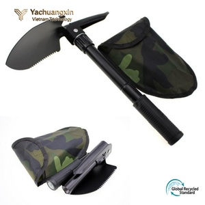 Pala de Camping Plegable y Portátil con Bolsa de Camuflaje, Herramienta Multifuncional de Aleación de Aluminio para Exteriores, Uso en Todas las Estaciones - Product Image 2