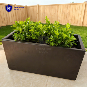 <span class=keywords><strong>Jardinière</strong></span> rectangulaire moderne en aluminium thermolaqué <span class=keywords><strong>avec</strong></span> trou de drainage, anti-corrosion, pour balcon et toits, couleurs personnalisées - Product Image 6