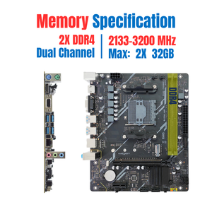 Nueva Placa Base PANDL <span class=keywords><strong>B450</strong></span> Combo con CPU AMD Ryzen 5 3600X, Compatible con XMP, 2x DDR4 DIMM, PCIe 3.0 X16, NVME M.2 SSD, SATA 3.0 - Product Image 4