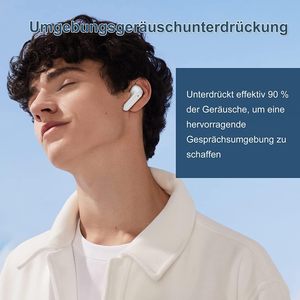 Huien Wireless Bluetooth Headphones in Ear Headphones Noise Cancelling Earbuds with <strong>4</strong> Microphone 4Hrs Playtime Earphones - Product Image 6