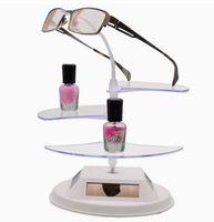 Exhibidores Giratorios con Bloqueo para Gafas y Lentes de Sol, Ecológicos, de ABS Blanco, para Tiendas Minoristas