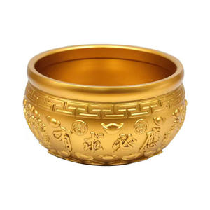 Figuras Decorativas de Cobre Antiguas de Lujo, Estilo Feng Shui Art Deco, Metal Dorado, para la Abundancia y Celebraciones de Año Nuevo - Product Image 4