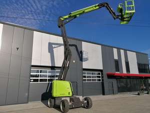 รถกระเช้าไฟฟ้าแบบข้อต่ออเนกประสงค์ ZA16JERT - ระบบขับเคลื่อน 4 ล้อ พร้อมความมั่นคงและการยืดหดแบบยืดไสลด์ สำหรับการทำงานในพื้นที่ห่างไกล - Product Image 4