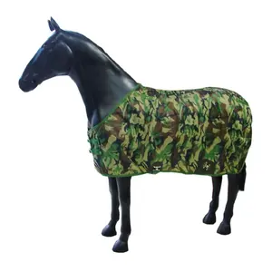 Perlengkapan kuda Equine Supplier karpet kuda stabil kualitas tinggi sprei hujan stabil cetak Zebra Camo