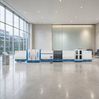 Ligne de production de verre isolant intelligent à double et triple vitrage Low-E avec écran tactile de contrôle numérique PLC