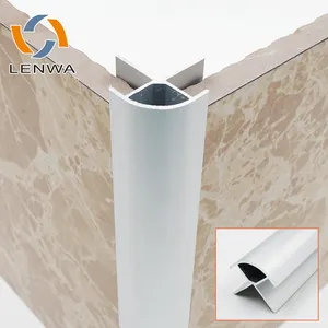 LENWA Ekstrusi Pabrik Sudut Luar Aluminium untuk Bergabung dan Finishing Sudut Luar.