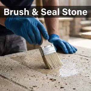 Revêtement imperméable transparent pour surfaces absorbantes, scellant poreux à pénétration profonde - Product Image 6