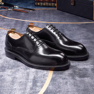 Customize Trendy Men's Genuine Leather Casual Shoes Slip-On <b>Pointed</b> <b>Toe</b> Autumn Office & Career Large Size High Quality - Product Image 4