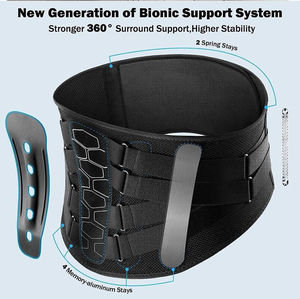 Ceinture de Soutien Lombaire Élastique Renforcée pour Entraînement Physique et Soulagement de la Douleur - Product Image 5