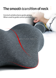 Almohada de espuma viscoelástica con estiramiento de algodón para el cuello, cubierta de terapia para aliviar el dolor, dispositivo de tracción Cervical - Product Image 3