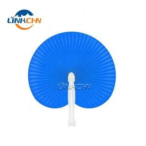 Ventilador chino de mano plegable de papel directo de fábrica con mango de plástico - Product Image 5