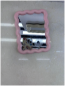 Specchio decorativo con cornice ondulata, forma irregolare, design moderno in plastica per decorazioni murali domestiche, 1 pezzo - Product Image 3