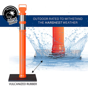 Delineador de Seguridad de Tráfico de energía <span class=keywords><strong>solar</strong></span> caliente Poste Delin flexible Reflectante Durable PE Conos de Seguridad de Tráfico Poste delineador - Product Image 3