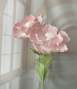 Decoración de flores de papel gigante con soporte para boda graduación Día de San Valentín-Decoración de fondo de fiesta y hogar de larga duración - Product Image 3