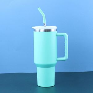 Gobelet isotherme de voyage H3.0 avec poignée, 40 oz, couvercle, paille, antidérapant, OEM ODM, logo personnalisé - Product Image 6